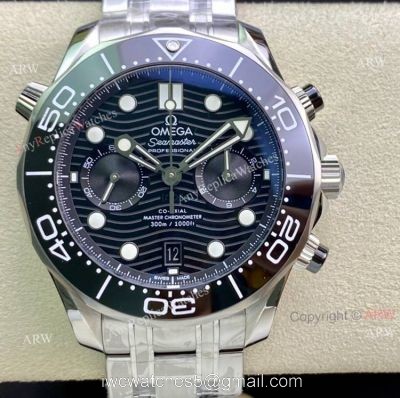 New Black Dial Omega Seamaster OMF Factory Replica Watches Clone Omega 9900 For Men