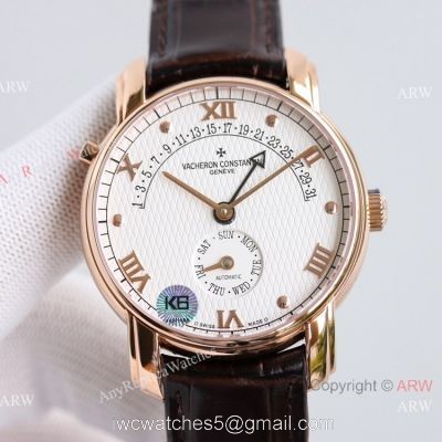 Swiss Grade Copy Vacheron Constantin Malte Patrimony 31-Day Retrograde Cal.2460 watch Rose Gold Case