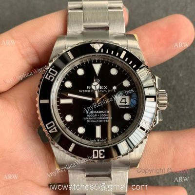(JVS) Swiss Clone Rolex Submariner 126610ln JVS Swiss 3235 Watch Black Ceramic 41 mm