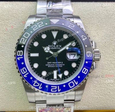 Clean Factory Best Rolex GMT Master ii Batman 2021 Copy Watch Swiss 3186 Movement