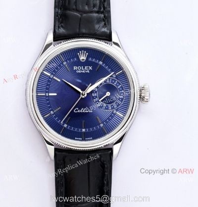 (EW) Swiss Grade Rolex Cellini Date EWF 3165 Movement Watch Blue Dial 39mm
