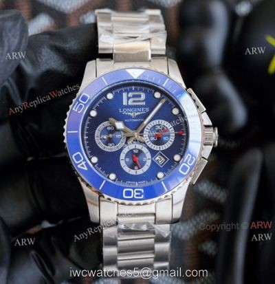 High Quality Replica Longines Hydroconquest 41mm Blue Face Stainless Steel Watch For Men