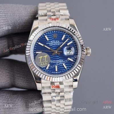 2021 New! Swiss Quality Rolex Datejust 41 Watch Blue Motif Dial Jubilee Strap Citizen 8215 Movement