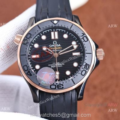Swiss Quality Replica Omega Seamaster Diver 300m Watch Black Venom 42mm