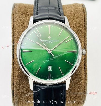 2021 New! MK Factory V4 Vacheron Constantin Patrimony 9015 Watch Olive Green Dial