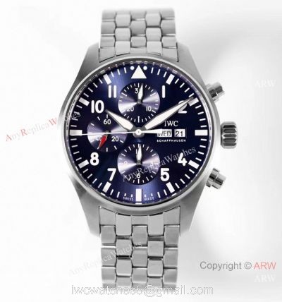 ZF Factory v2 IWC Pilots 7750 Replica Watch Bucherer Blue Dial Stianless Steel