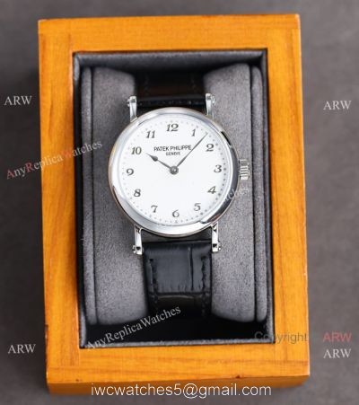 Swiss Patek Philippe Ultra-Thin Automatic Lady Watch  Calatrava 7200R White Dial