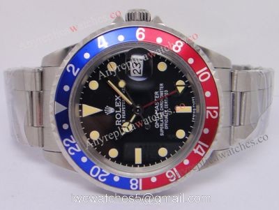 Vintage Rolex GMT-Master Watch Pepsi Bezel  Non-Swiss  Automatic
