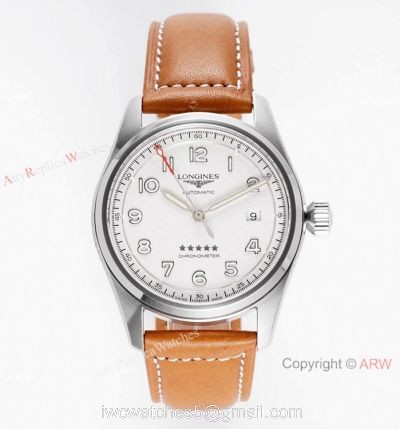 Swiss Grade Replica Longines Spirit White Dial Watch  Vintage Style