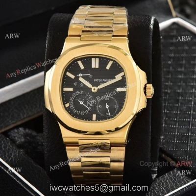Patek Philippe Power Reserve Moonphase Copy Watches All Gold 40mm