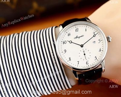 Replica Breguet Classique SS White Arabic Dial Watches 40mm