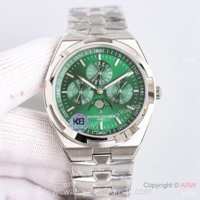 Swiss Vacheron Constantin Overseas 4300v Perpetual Calendar Watch Olive Green Dial 41.5mm