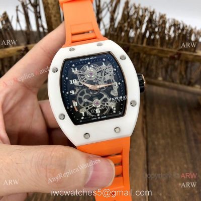 AAA Replica Richard Mille RM17-01 White Ceramic Watches Swiss Quality