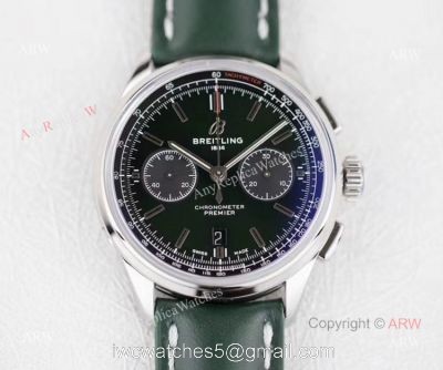 GF Factory New Breitling Premier B01 Chronograph Green Dial Swiss Copy Watch