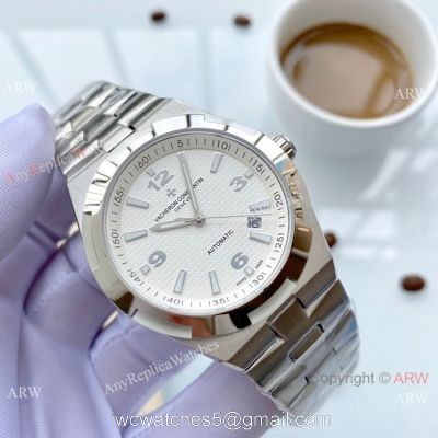 Copy Vacheron Constantin Geneve Overseas Watches SS White Face