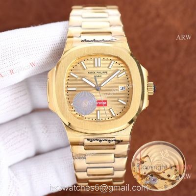 Swiss Quality Copy Patek Philippe Nautilus x Supreme Citizen Watch Yellow Gold