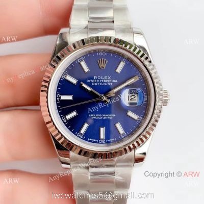 NEW Upgraded 3235 V3 Rolex Datejust 41 Stainless Steel Blue Dial  Rolex Grade 1 Watch