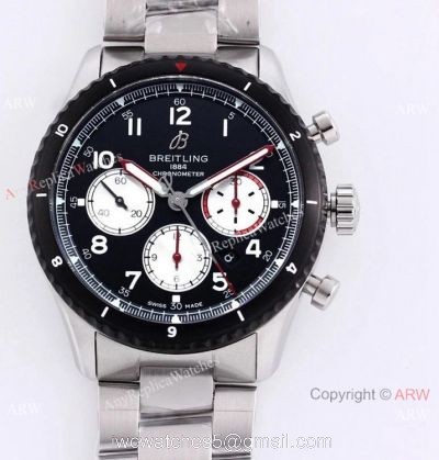 2021 New! Swiss 7750 Breitling Premier B01 Chronograph Watch Black Bezel