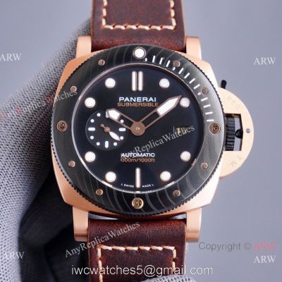 New Panerai Submersible Goldtech PAM1070 Rose Gold Watch 44mm