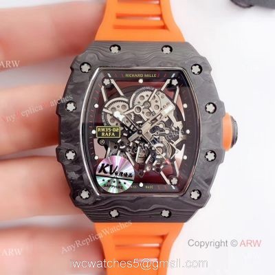 KV Factory New Replica Richard Mille Orange Watch  RM035-02 For Men
