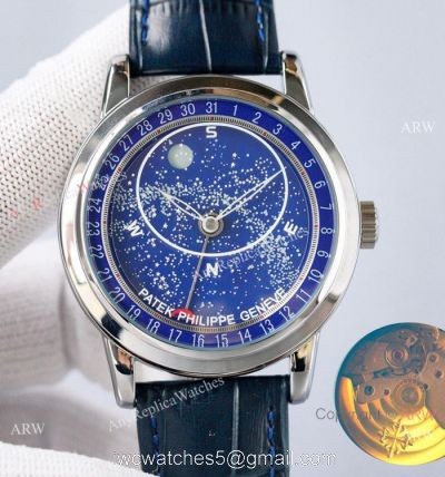 Copy Patek Philippe Grand Complications Celestial Blue Dial 8215 watch