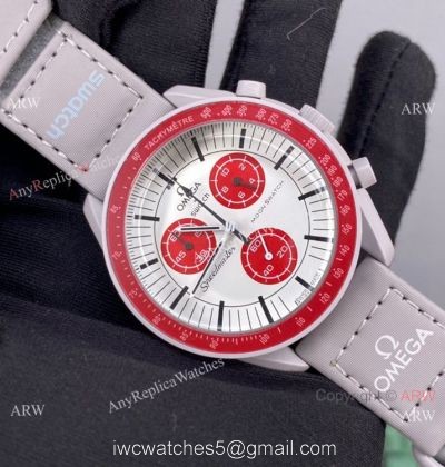 2022 New! Replica Swatch x Omega Mission to Mars Watch Bioceramic Case