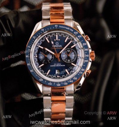 Best Quality Omega Speedmaster Racing Watches Two Tone Rose Gold